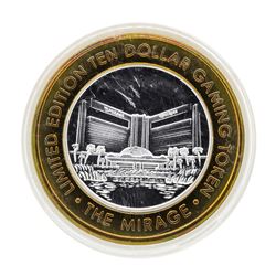 .999 Silver The Mirage Las Vegas, Nevada $10 Casino Gaming Token Limited Edition