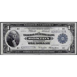 1918 $1 Federal Reserve Bank of Boston Note
