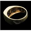 Image 3 : Men's 14KT Yellow Gold 1.40 ctw Sapphire and Diamond Ring