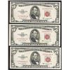 Image 1 : Lot of (3) 1953B $5 Legal Tender Notes