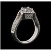 Image 4 : 18KT White Gold 1.75 ctw Diamond Ring