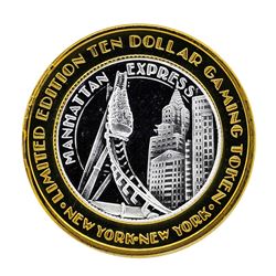 .999 Silver New York New York Hotel & Casino $10 Casino Limited Edition Gaming T