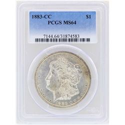1883-CC $1 Morgan Silver Dollar Coin PCGS MS64