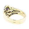 Image 3 : 14KT Yellow Gold 1.01 ctw Sapphire and Diamond Ring