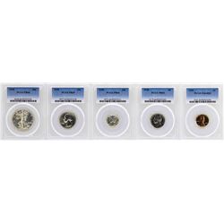 1938 (5) Coin Proof Set PCGS Graded PR64/65/66