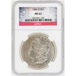 1884-O $1 Morgan Silver Dollar Coin NGC MS62