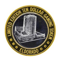 .999 Silver Eldorado Hotel & Casino $10 Casino Limited Edition Gaming Token