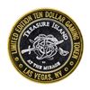 Image 1 : .999 Silver Treasure Island Las Vegas $10 Casino Gaming Token Limited Edition