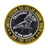 Image 2 : .999 Silver Treasure Island Las Vegas $10 Casino Gaming Token Limited Edition