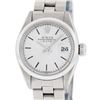 Image 1 : Rolex Ladies Stainless Steel Silver Index Smooth Bezel Oyster Band Datejust Wris