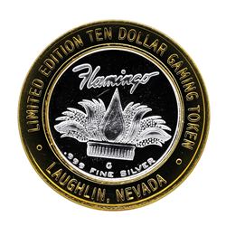 .999 Silver Flamingo Hilton $10 Casino Limited Edition Gaming Token