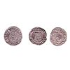Image 2 : Lot of (3) 1540-1590 KB Hungary Ferdinand I - Madonna & Child Silver Denar Coins