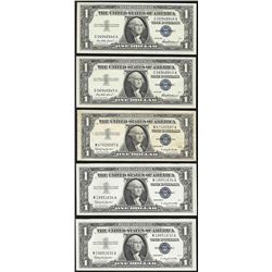 Lot of (10) 1935 & 1957 $1 Silver Certificate Notes