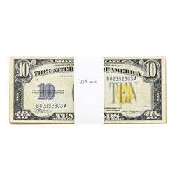 Lot of (20) 1934A $10 North Africa WWI Emergency Silver Certificate Notes