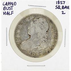 1827 Square Base 2 Capped Bust Half Dollar Coin