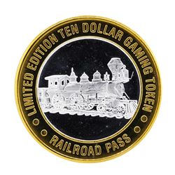 .999 Silver Railroad Pass Casino Henderson, Nevada $10 Limited Edition Gaming To