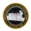 Image 1 : .999 Silver Railroad Pass Casino Henderson, Nevada $10 Limited Edition Gaming To
