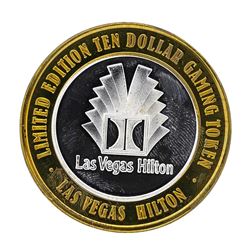 .999 Silver Hilton Las Vegas, Nevada $10 Casino Limited Edition Gaming Token