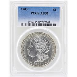 1903 $1 Morgan Silver Dollar Coin PCGS AU55