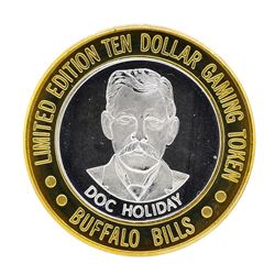 .999 Silver Buffalo Bills Resort & Casino $10 Limited Edition Gaming Token