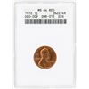 Image 1 : 1972 Lincoln Wheat Penny Coin ANACS MS64RD