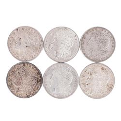 Lot of (6) 1921 $1 Morgan Silver Dollar Coins