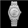 Image 2 : Rolex Ladies Stainless Steel, Diamond Dial & Diamond Bezel, Saph Crystal - REF-355R6Z