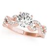 Image 2 : 0.90 CTW Certified VS/SI Diamond Solitaire Ring 18K Rose Gold - REF-131M3F - 27853