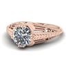 Image 2 : 1 CTW Solitaire Certified VS/SI Diamond Ring 14K Rose Gold - REF-279A2V - 38533