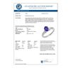 Image 3 : 1.25 CTW Tanzanite & Diamond Ring 18K White Gold - REF-53A8V - 11229