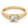 Image 1 : 0.75 CTW Certified VS/SI Diamond Solitaire Ring 18K Yellow Gold - REF-185Y8X - 27791