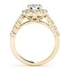 Image 2 : 3 CTW Certified VS/SI Diamond Solitaire Halo Ring 18K Yellow Gold - REF-657W2H - 26379