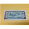 Image 2 : 1954 BANK OF CANADA ONE DIGIT SOLID NUMBERS-RADAR NOTE RARE A/F 8888888 BC-40b