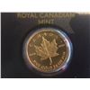 Image 3 : 2015 Canada Pur Gold 50 Cents 1 Gram maple Leaf