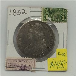 1832 USA Capped Bust Silver Half Dollar