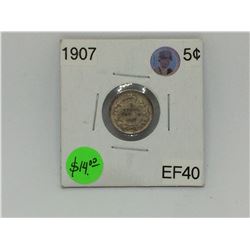 1907 Canada Silver Edward VII Dime