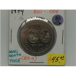 1974 Canada One Dollar Small North Yoke rev-005