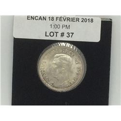 1939 Canada George VI Silver 25 Cents