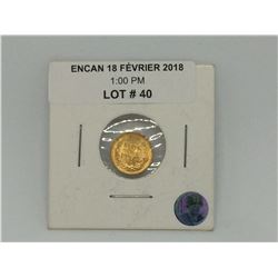 1945 Dos Pesos Gold Coin-Estados Unidos mexicanos .900%. 1,666gr