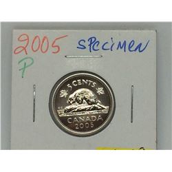 2005 P Canada Specimen 5 cents