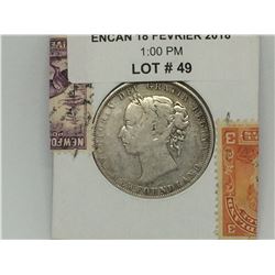 1896 Newfoundland Silver Victoria 50 cents