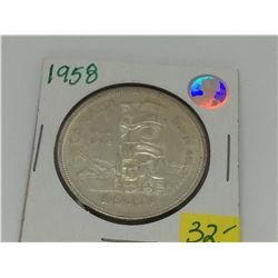 1958-1858 Canada Commemorative Silver Dollar