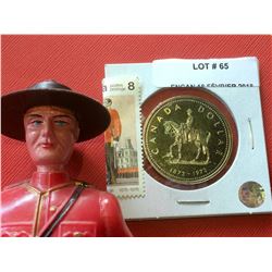 1973 (1873) Canada 1$ Specimen Silver R.C.M.P.