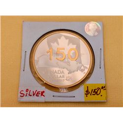 2017 (1867) Canada 1$ Proof Dollar-150 th Anniversarry of Canada-Pur Silver