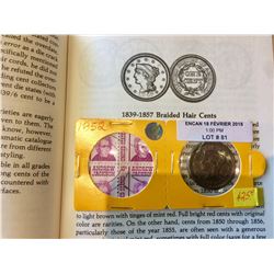 1852 USA Braided Hair Large Cent