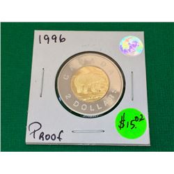 1996 Canada Proof 2 $ Coin