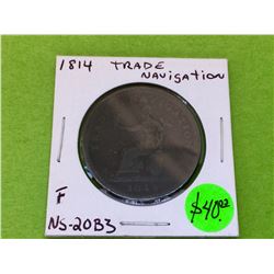 1814 Trade Navigation One Penny Token NS-20b3
