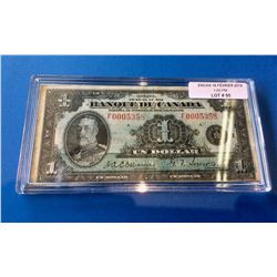 1935 Banque du Canada French Note Osborne Towers BC-2-Light Blue Tint
