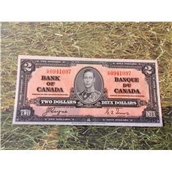 1937 Bank of Canada Two Dollar Note UNC BC-022c Coyne Towers