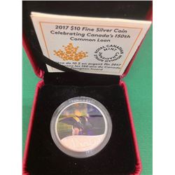 2017 Canada 10$ Fine Silver-Celebrating Canada's 150th Common Loon-Pur Silver